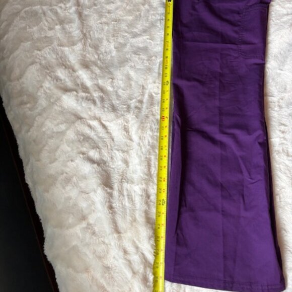 2/$40 Scrubstar Purple Nurse Medical Uniform Scrub Style No WC013 Ladies Sz S - Picture 10 of 16